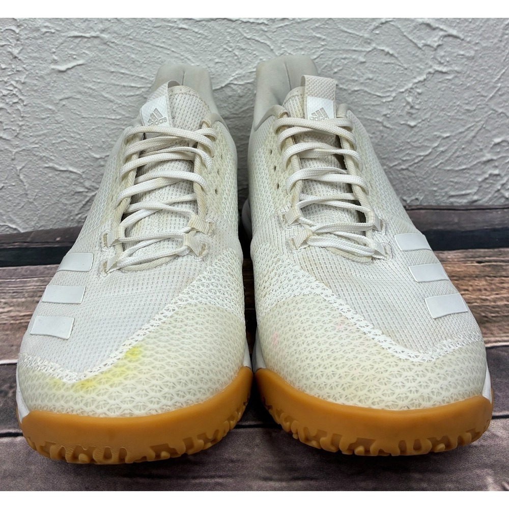 adidas SPG 753001 Womens Court Shoes Size 9 White Gum Training Sneakers BD7906